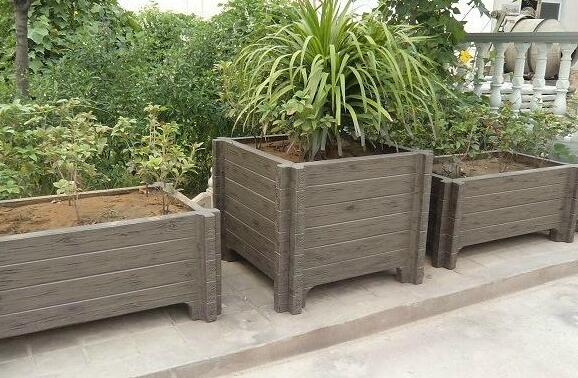 水泥仿木花箱6