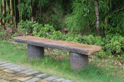 水泥仿木桌凳椅9