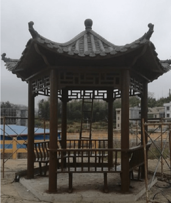 赣州水泥仿木凉亭4